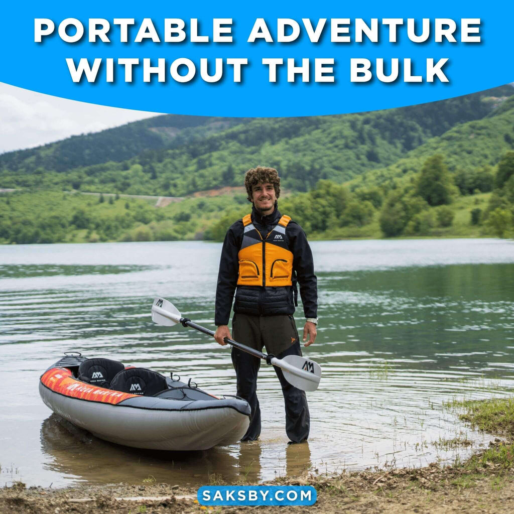 Aqua Marina Memba 390 Premium 12FT 2-Person Touring Kayak With DWF Deck And Paddles [ME-390] (SAK17282) – SAKSBY WHOLESALE, v