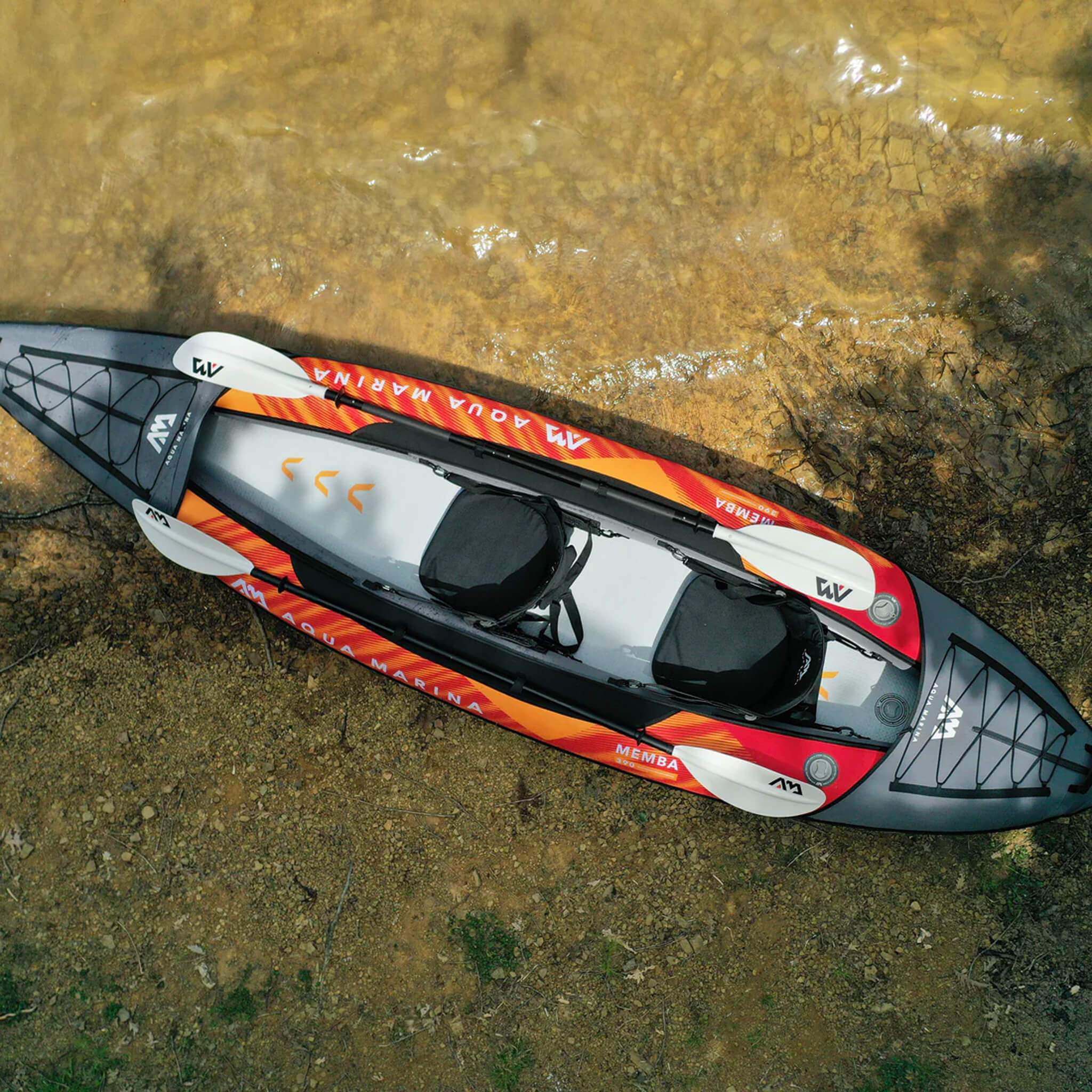 Aqua Marina Memba 390 Premium 12FT 2-Person Touring Kayak With DWF Deck And Paddles [ME-390] (SAK17282) – SAKSBY WHOLESALE, v