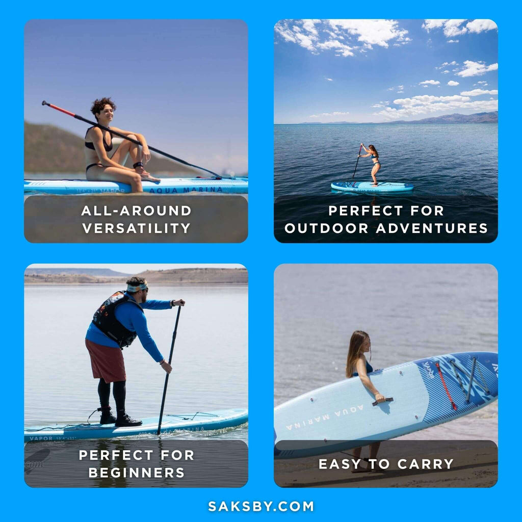 Aqua Marina Vapor 10FT All-Around SUP W/ Sand Ripple Grooved EVA Footpad [BT-23VAP] (SAK60532) – SAKSBY WHOLESALE, view 5