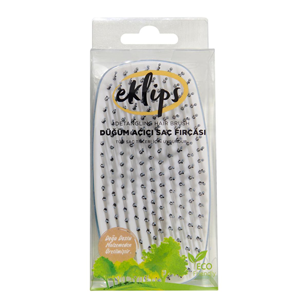 Eklips Detangling Hair Brush: Effortlessly Remove Knots, Gentle Scalp Massage, Travel-Friendly & Eco-Friendly