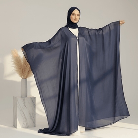 Archive Piece Crinkle Open Abaya & Hijab Set - MP027 (Size L Only)