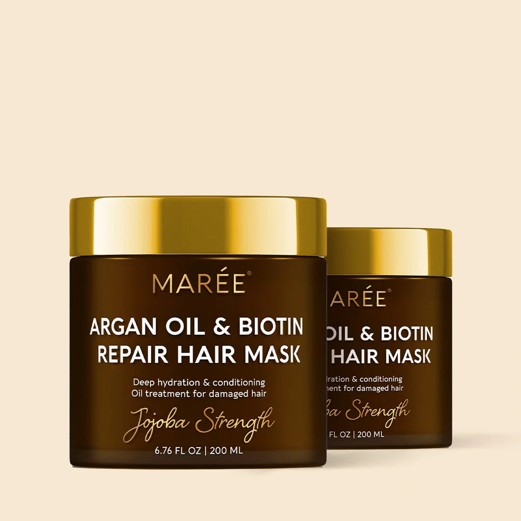 Maree Argan Oil & Biotin Hair Repair Mask — packaging