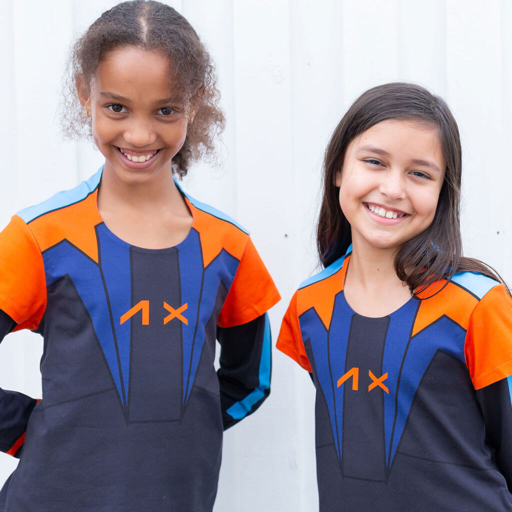 Princess Awesome & Boy Wonder Artemis Astronaut Double Sleeve Tunic Shirt — shirts category context