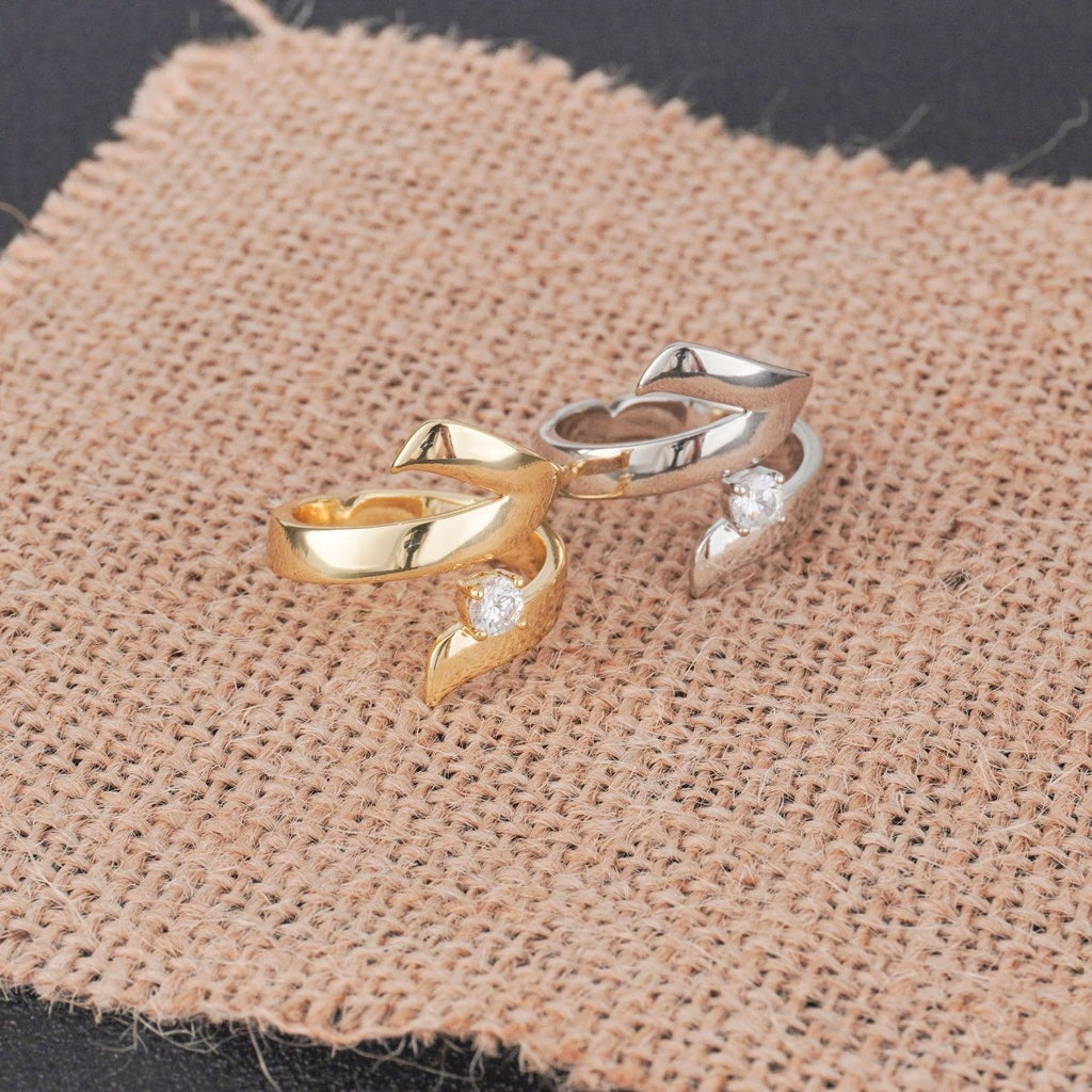 Mariam's Collection Artisan Asymmetric Diamond Ring Edgy Glamour for Standout Moments (MAC282) — product category context