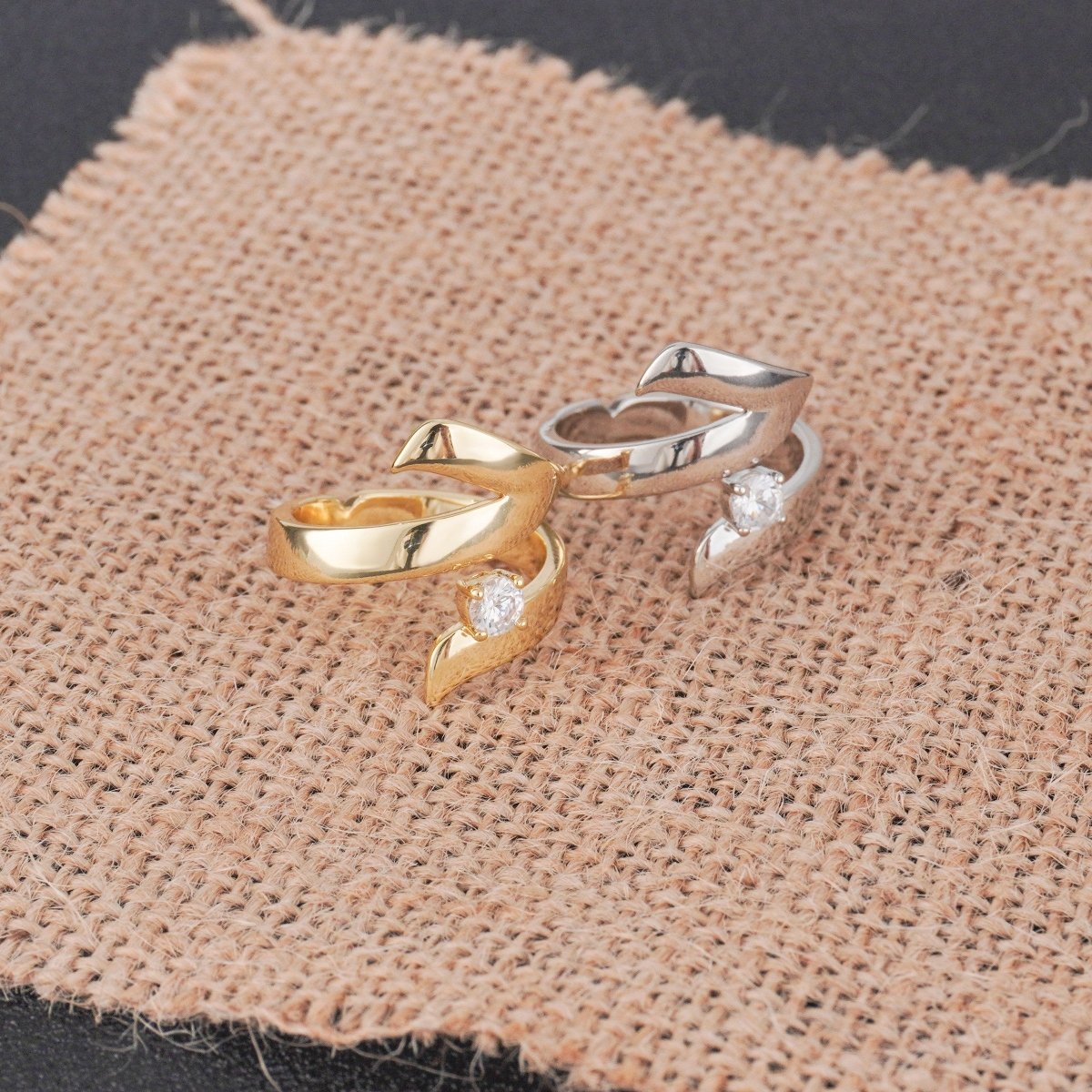 Mariam's Collection Artisan Asymmetric Diamond Ring Edgy Glamour for Standout Moments (MAC282) — product category context