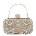 Mariam's Collection Artisan Crystal-Flower Evening Clutch Luxury Glitter Handbag for Couture &… — main product shot