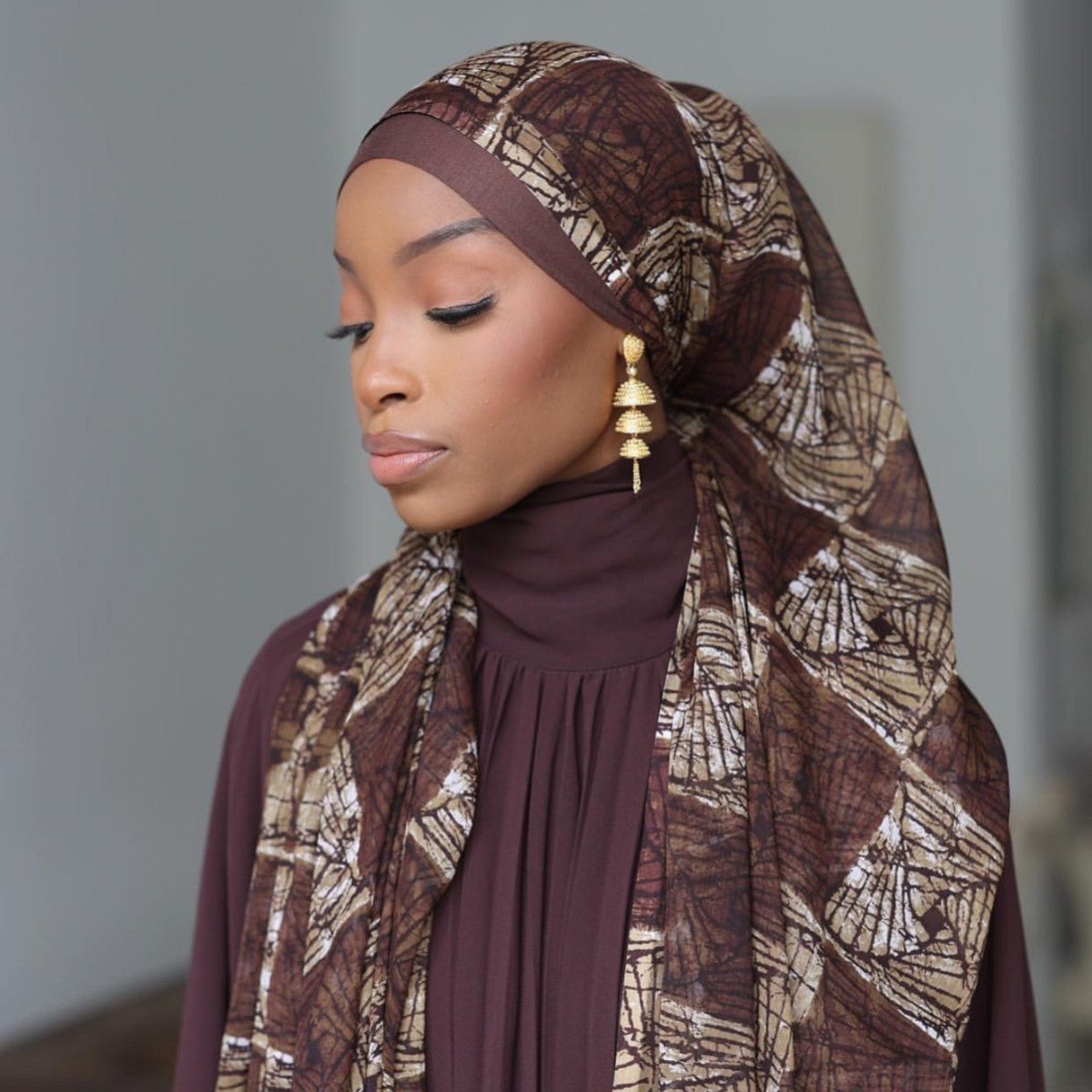 Mariam's Collection Mariam's Collection Artisan-Dyed Printed Versatile Hijab‌ (MH169) — main product shot