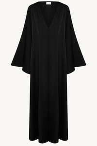 Arwa Flare Sleeve Open Abaya - Black Abayas Veiled 