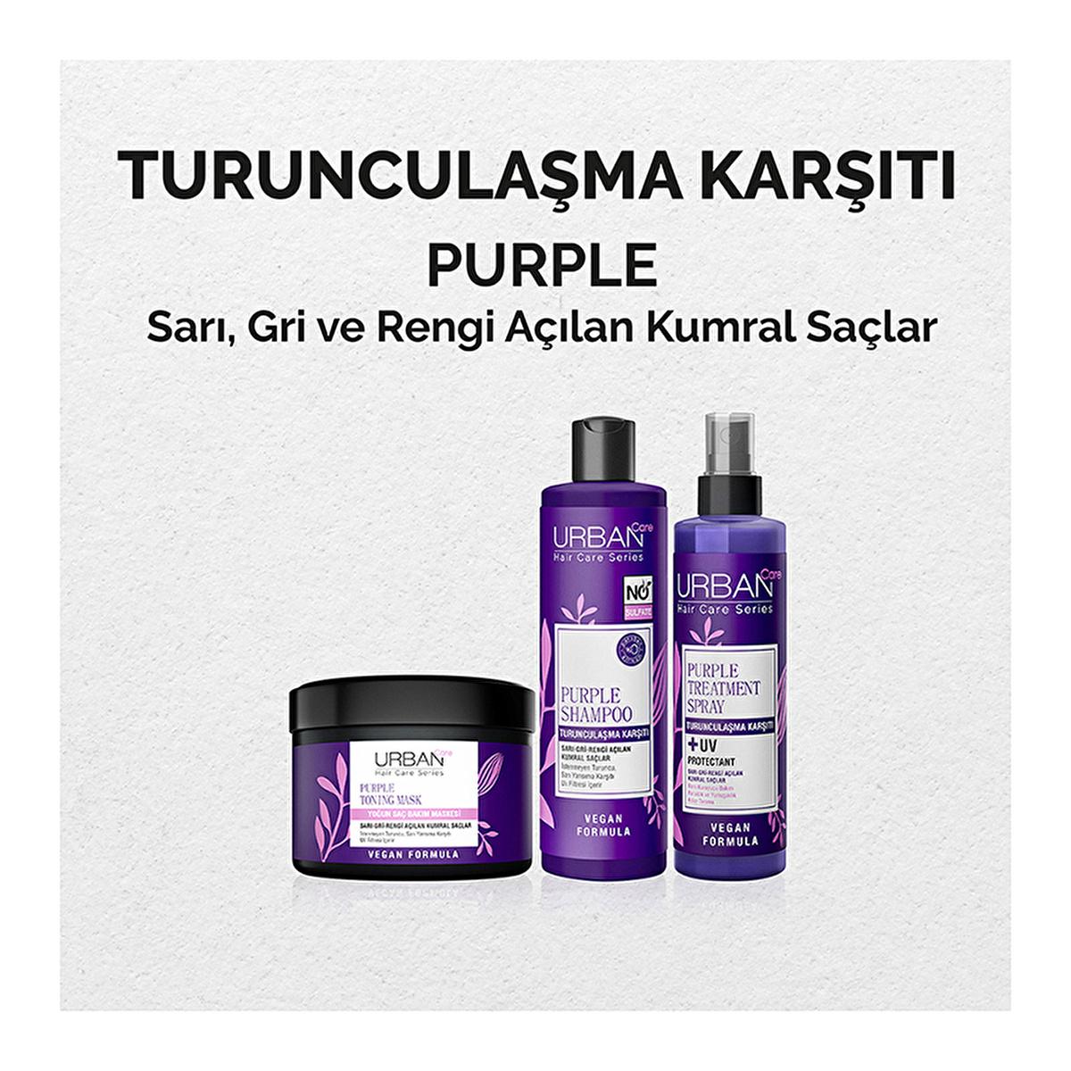Urban Care Purple Shampoo - Sulfate-Free, Color-Protecting, Vegan Hair Care for Blonde & Grey Hair