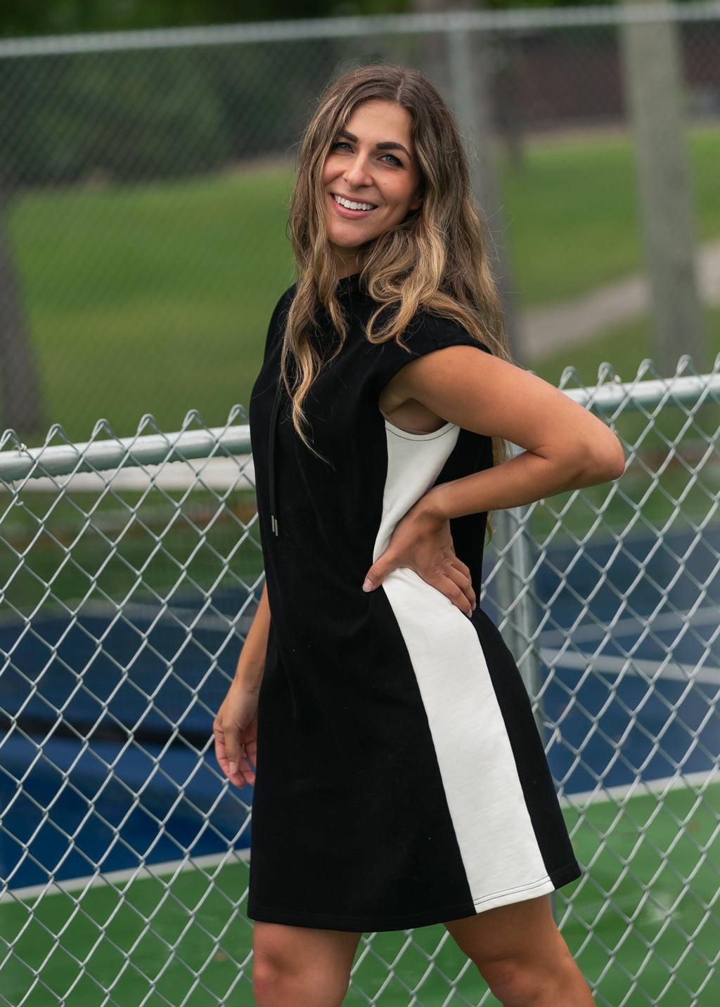 Inherit Co. Asher Hooded Sweatshirt Dress — lifestyle context