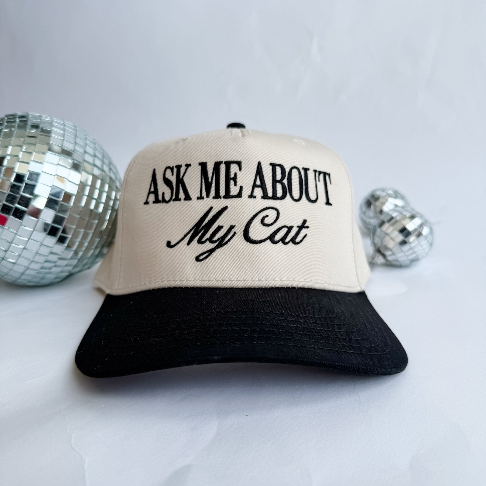Coco & Rho Ask Me About My - Trucker Hat — lifestyle context
