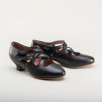 American Duchess Astoria Edwardian Leather Shoes (Black) — detail and construction