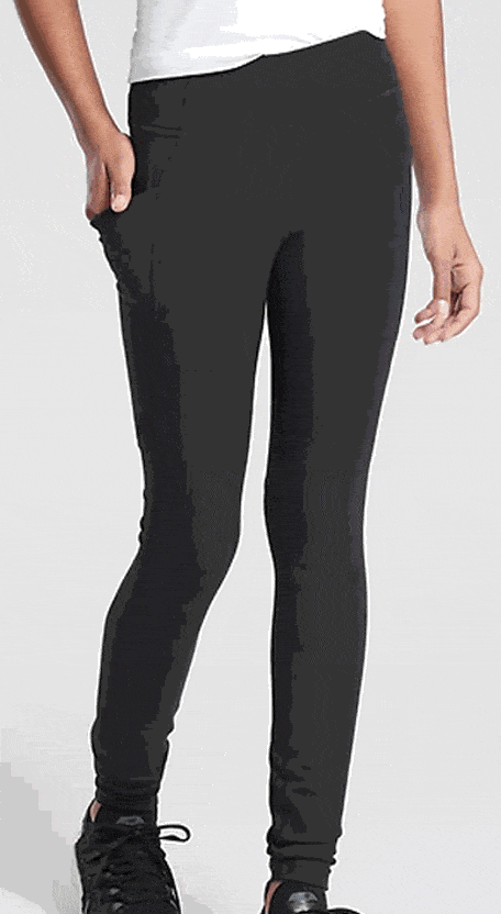 Original Soft Black Thigh Pocket Regular Length & Capri 21" Capri Buttery Soft Leggings Sizes Tween -TC2 — bamboo kids clothing by Charlie's Project Kids