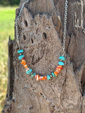Wild Junkie Authentic Spiny Oyster Chip Bead Necklace — main product shot