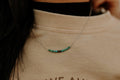 Wild Junkie Authentic Turquoise Bead and Silver Pearl Bar Necklace — main product shot