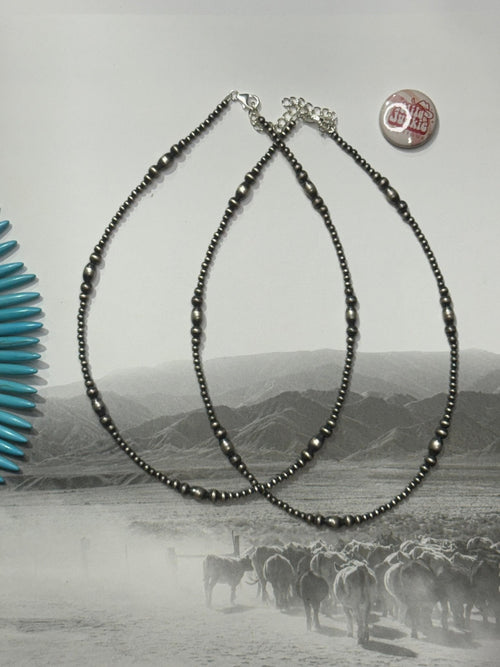 Wild Junkie Authentic Western Midnight Pearl Necklace — construction detail