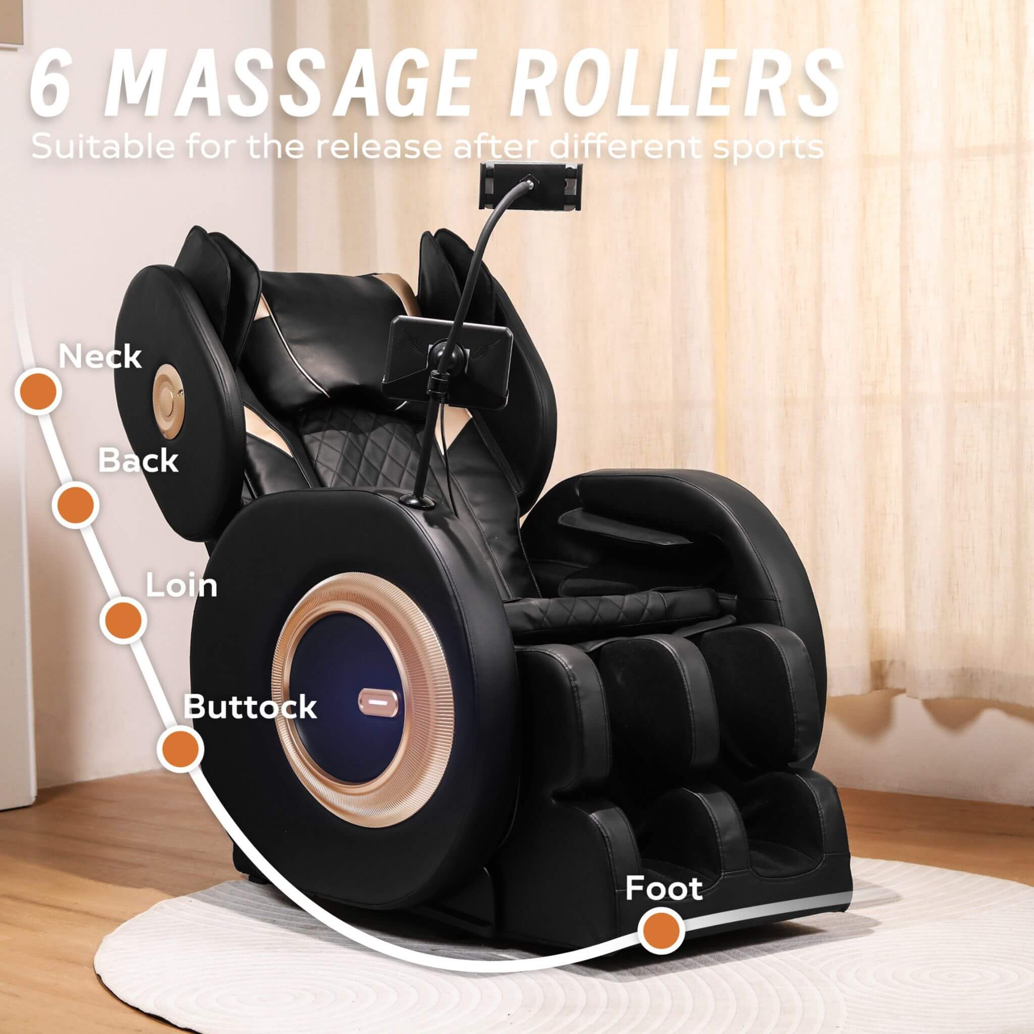 Airvana Tranquil Automatic Zero-Gravity Massage Recliner Chair With Full Body Air Pressure (SAK76018) – SAKSBY WHOLESALE, vie