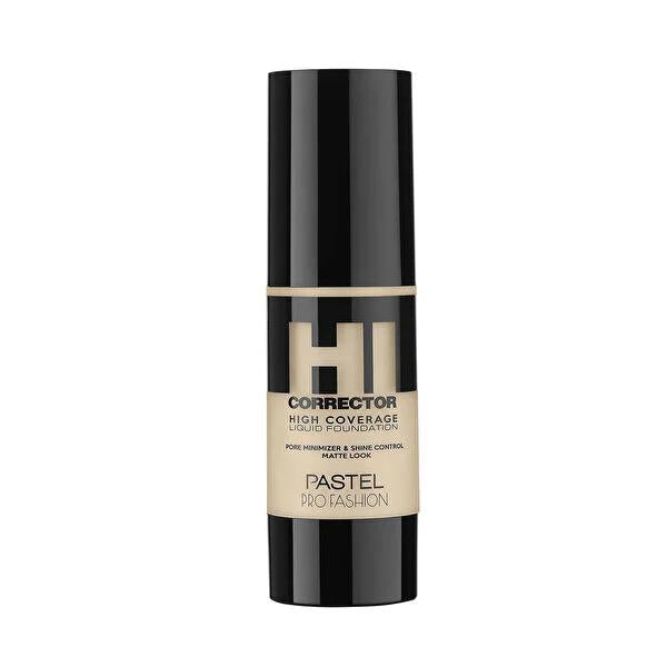 Pastel HI Corrector Liquid Foundation: High Coverage, Matte Finish, Pore Tightening - Best Foundation for Oily & Combination Skin (30ml/1.01 fl oz)