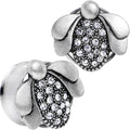 BodyCandy 20mm Clear Gem Steel Allow Me Ladybug Double Flare Tunnel Plug Set — main product shot