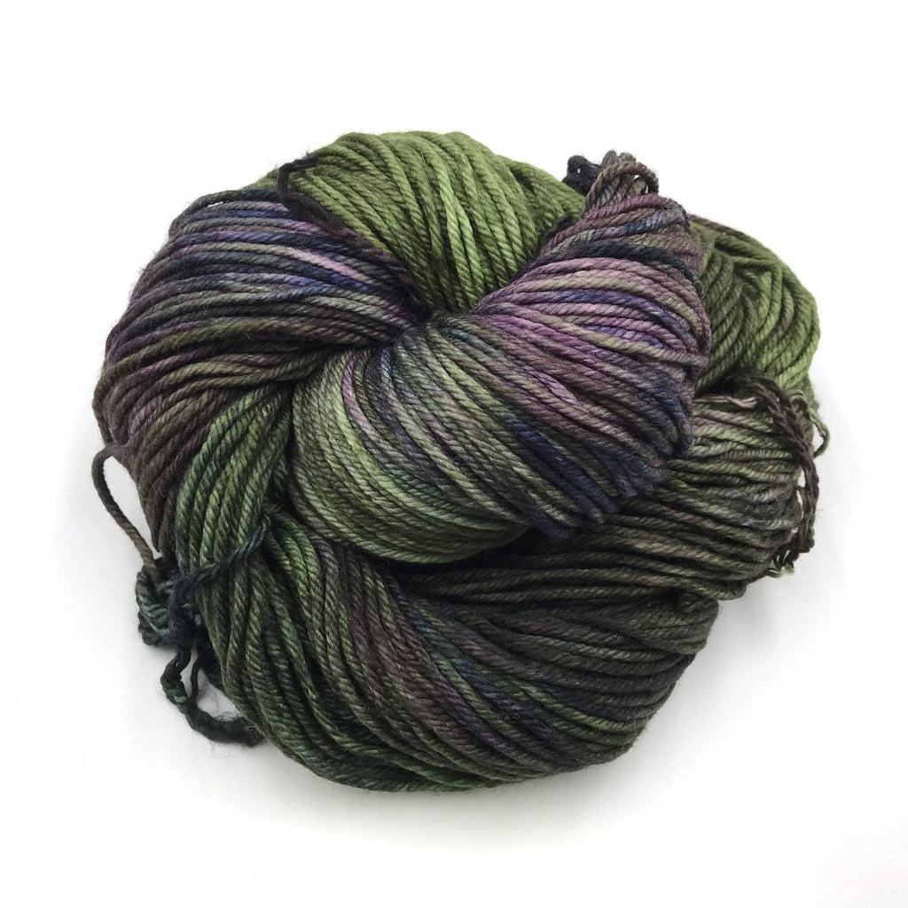 Darn Good Yarn Darn Good Yarn Avocado Sock Knitting Kit — Darn Good Yarn branding close-up