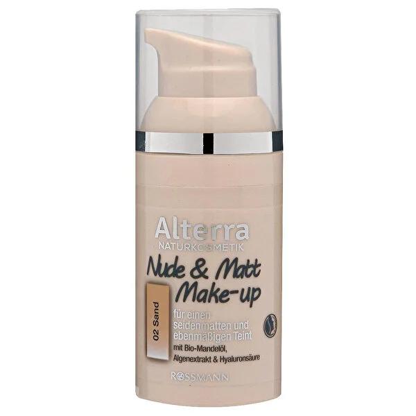 Alterra Vegan Foundation Makeup - Matte Finish, Hydrating, 30ml - Natural Makeup Look