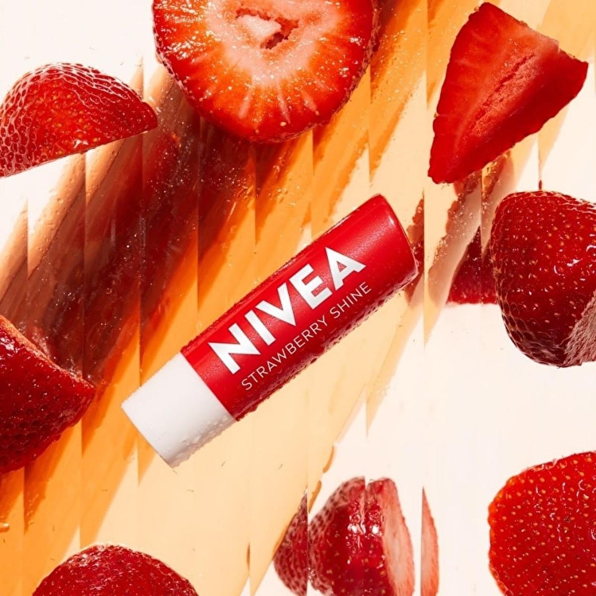 Nivea Nourishing Lip Care Balm with 24-hour Moisturization - Mineral Oil-Free Lip Balm