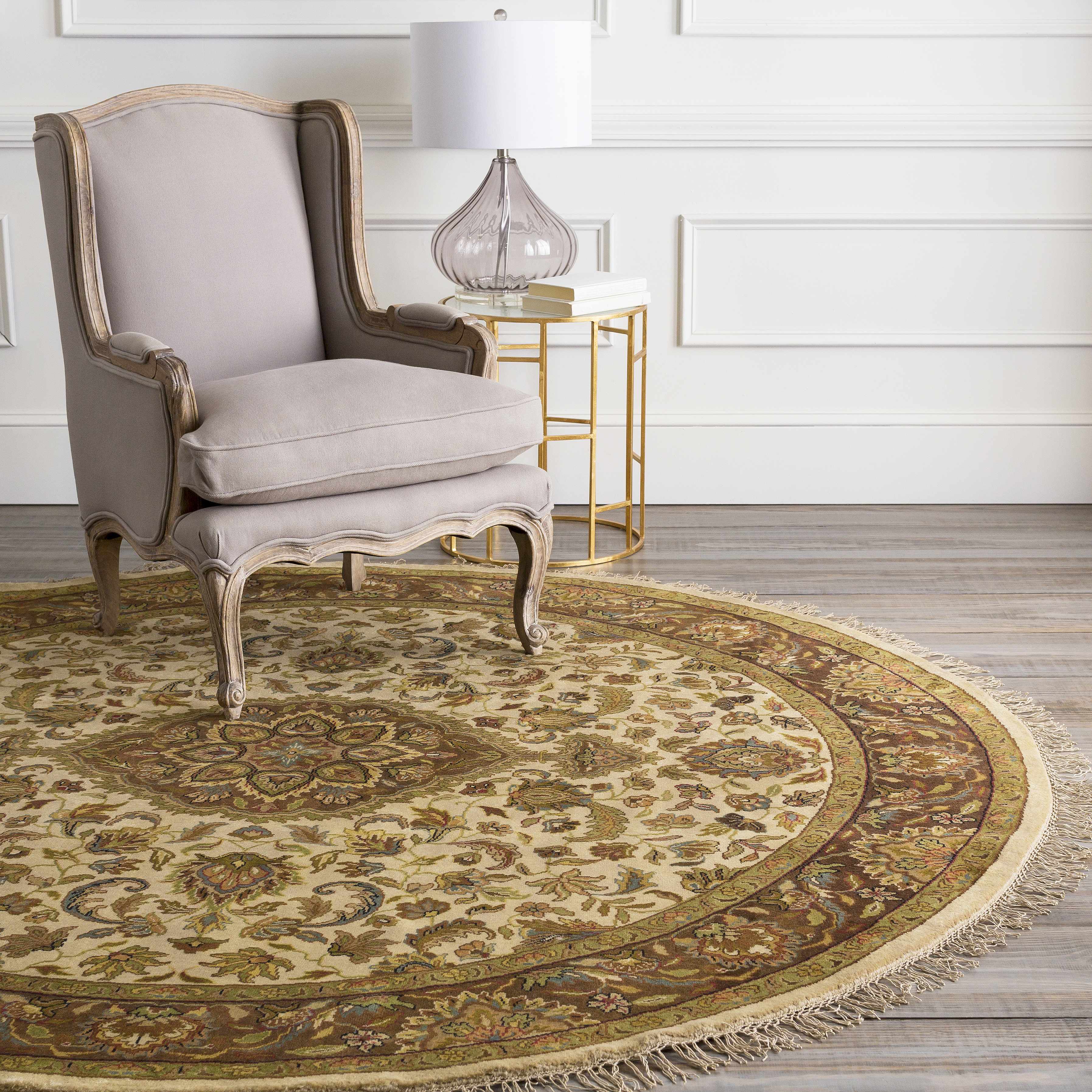 Azalia Premium Wool 8' Round Rug - Clearance – Boutique Rugs, view 2