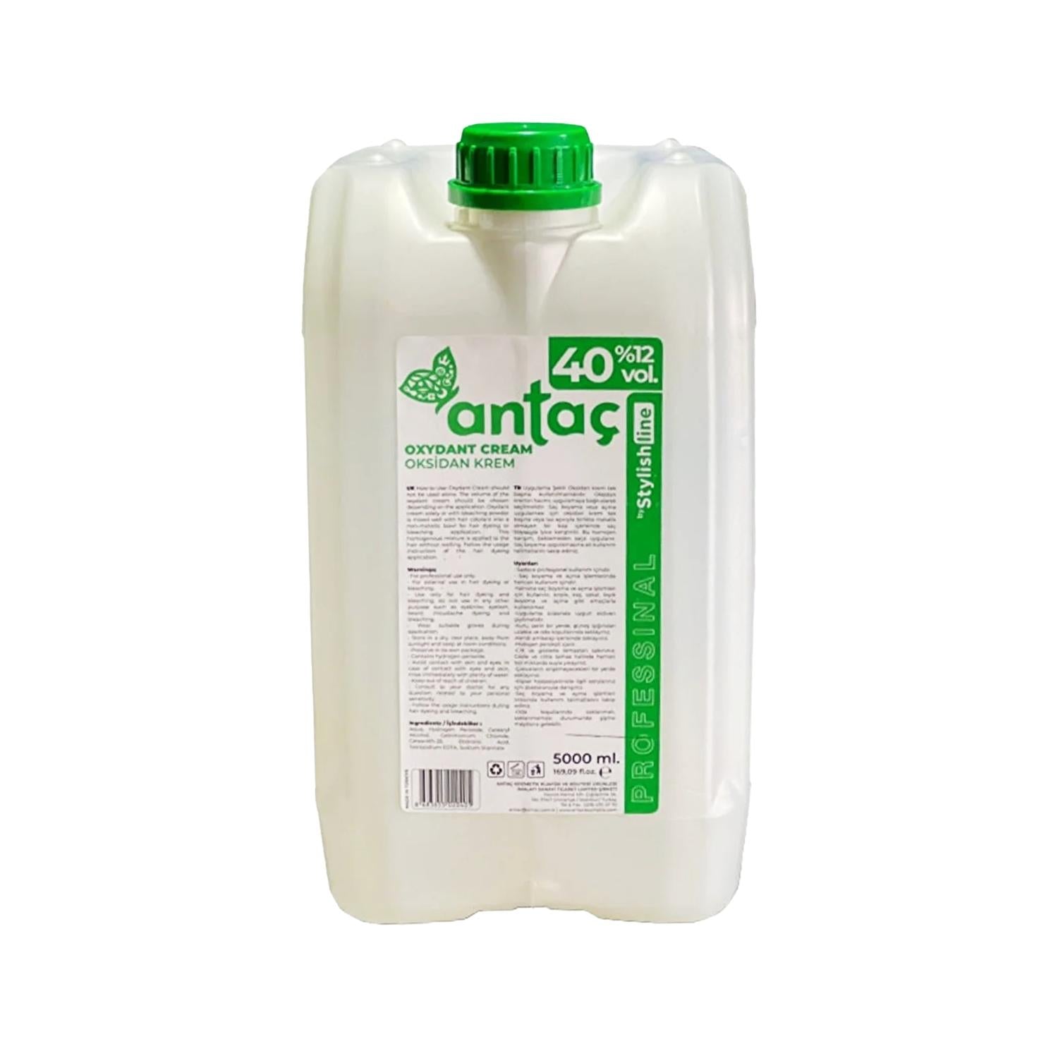 Antaç Line Oxidant Cream 40 Vol %12 5000 ml - Professional Hair Coloring & Bleaching Solution