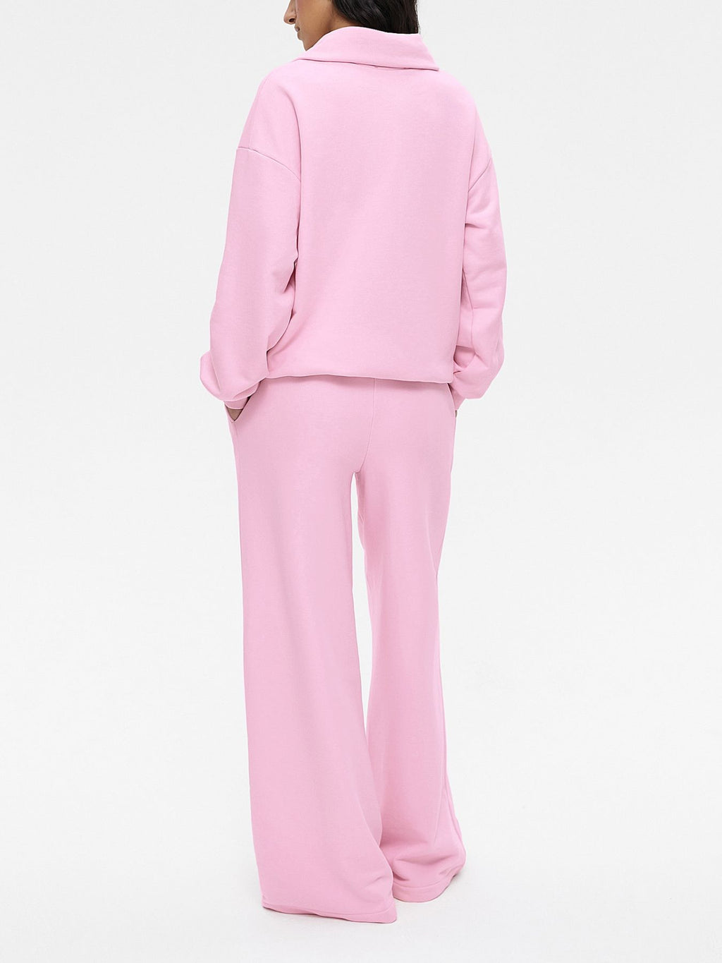 Quarter Zip Long Sleeve Top and Pants Set
