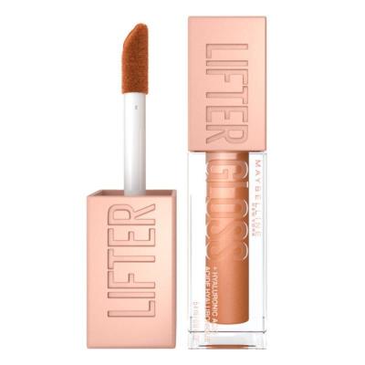 Maybelline New York Lifter Gloss - Moisturizing Lip Gloss with Hyaluronic Acid, Gold Shade