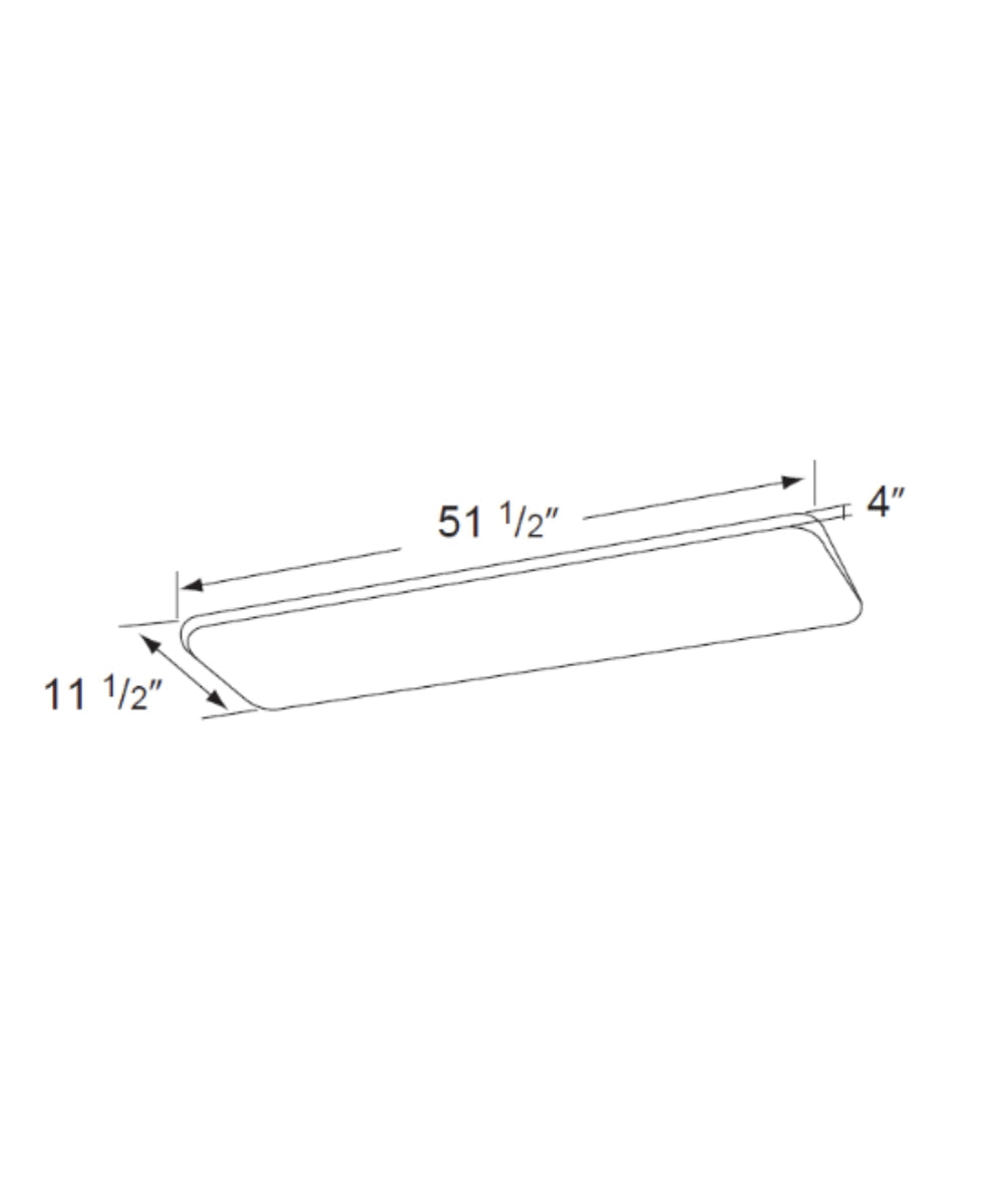 52"W Cloud 1-Light Integrated LED Light LightStrip Puff Light Fixture by RP Lighting – LampsUSA, view 10