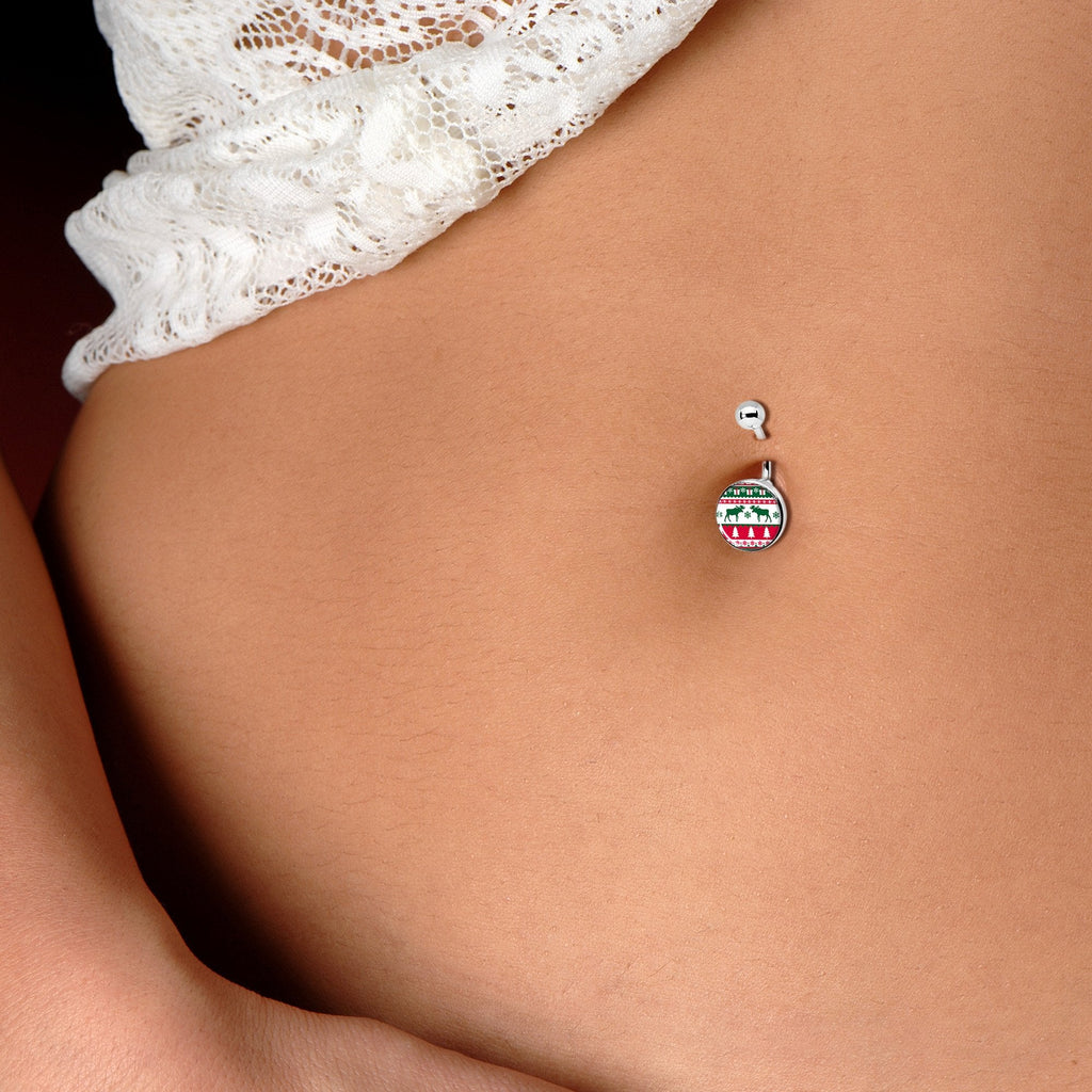 BodyCandy Ugly Christmas Sweater Belly Ring — alternate view