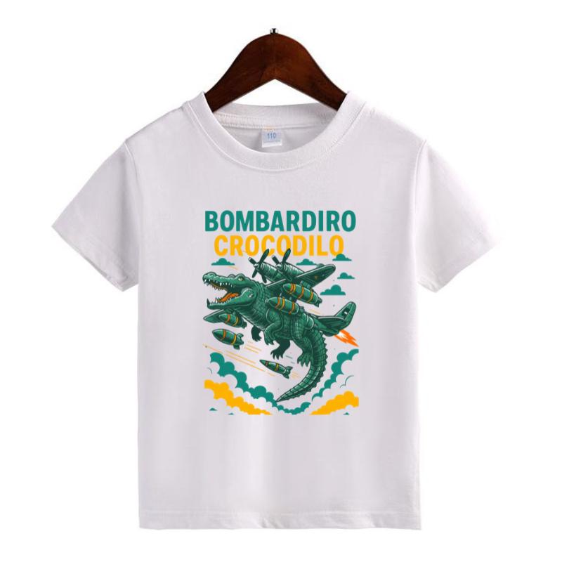 Pasimax Italian Meme Character T-Shirt for Kids — size reference
