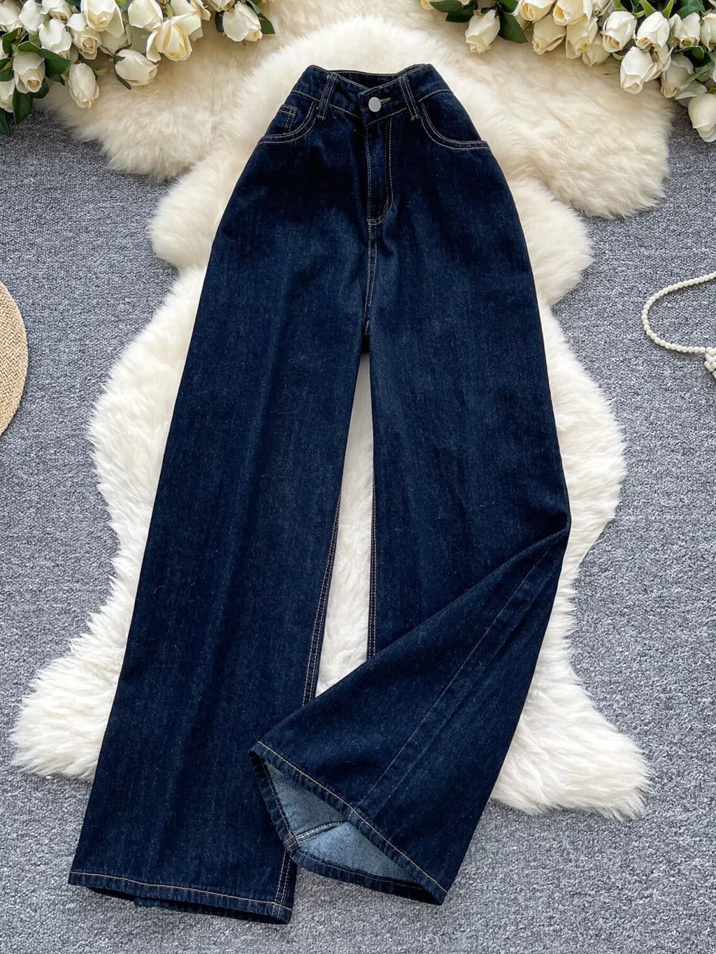 High Waist Wide Leg Jeans