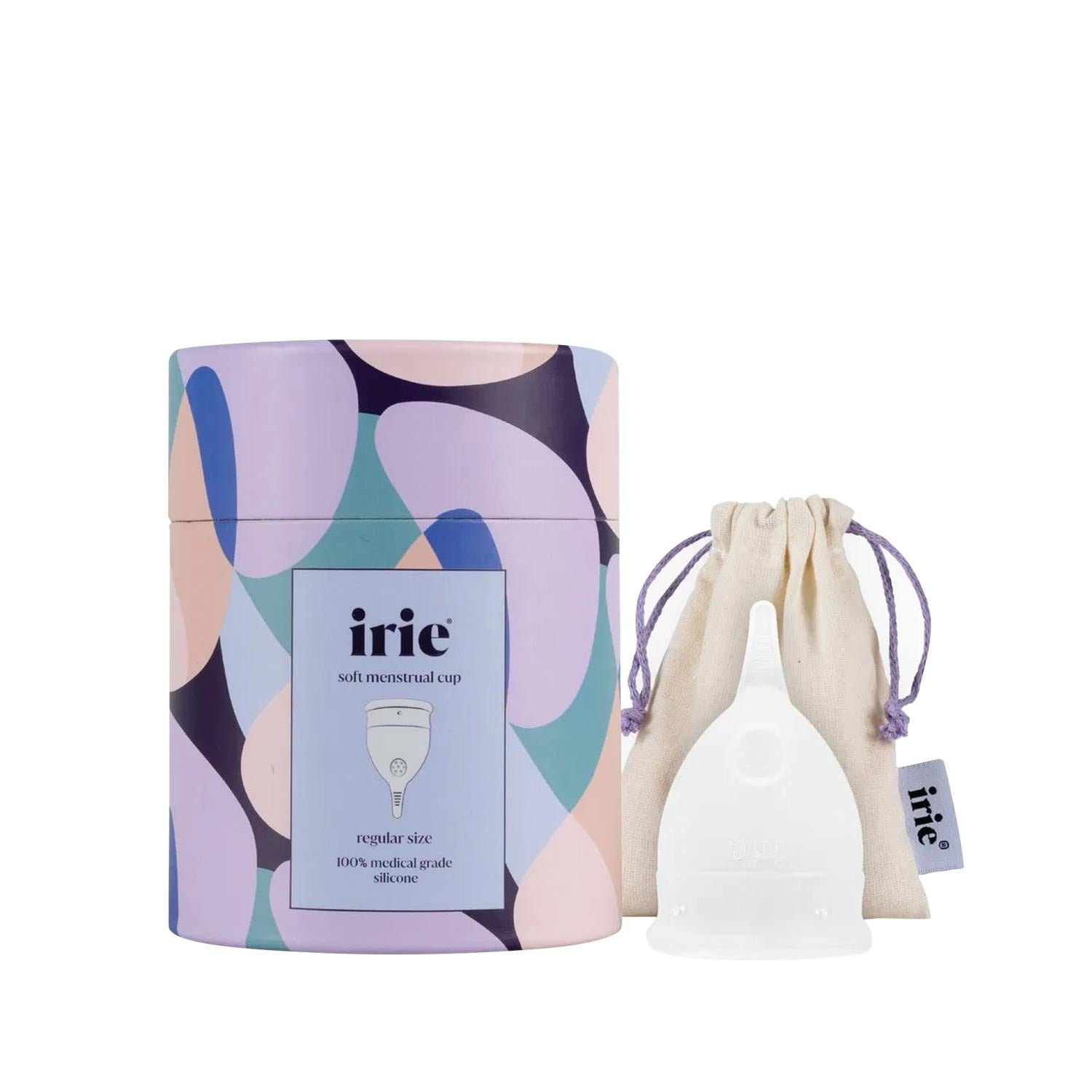 irie Menstrual Cup - Eco-Friendly, Reusable, Transparent Menstruation Hygiene Solution for Women