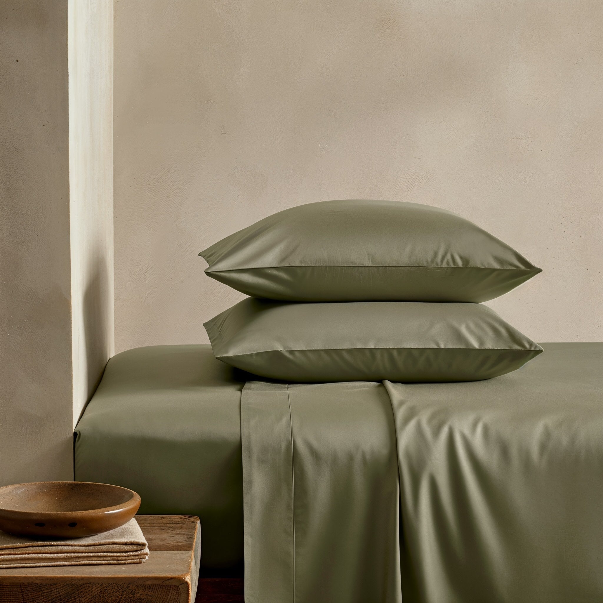 Italic Luxe Australian Sateen Sheet Set — lifestyle context