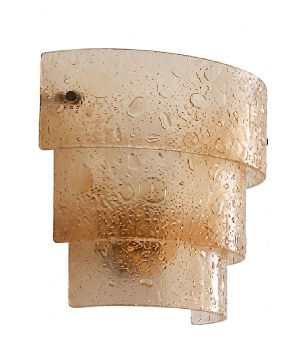Cirrus 13"W 1-Light Bubble Bronze Finish with Bronze Bubble Glass Shade Wall Sconce Light Fixture – LampsUSA, view 5