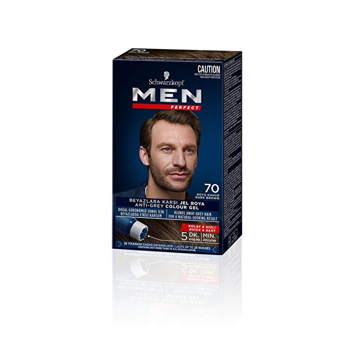 Men Perfect Hair Color 70 - Dark Brown | Natural Look | Fast Application