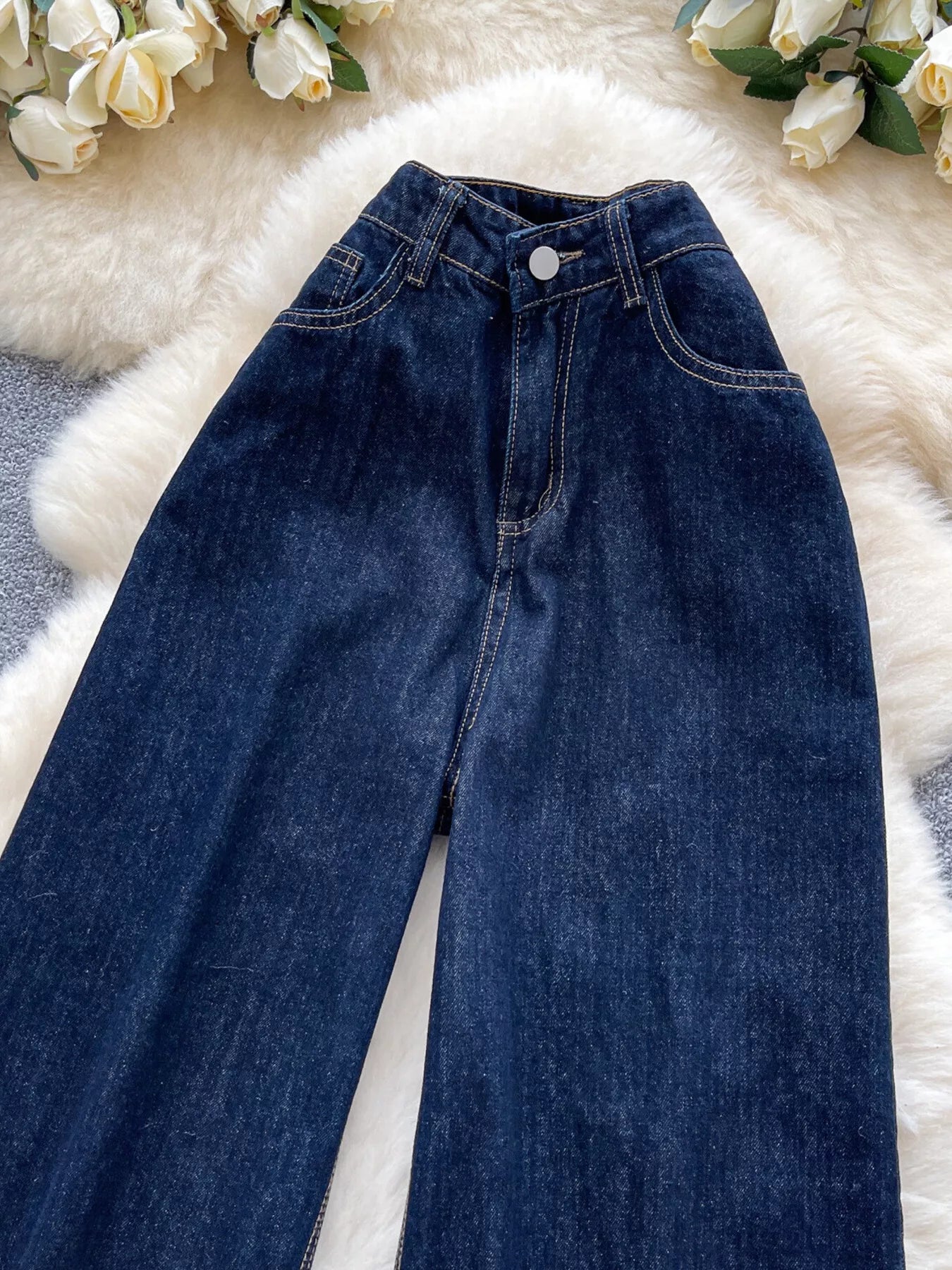 High Waist Wide Leg Jeans