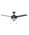 50" Contempo 3-Blade Ceiling Fan Oil Rubbed Bronze Finish with Integrated LED Light – LampsUSA