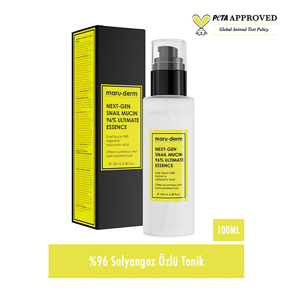 Maruderm Snail Mucin & Hyaluronic Acid Toner: Deeply Hydrating Facial Treatment for Fine Lines & Sensitive Skin - 3.38 fl oz