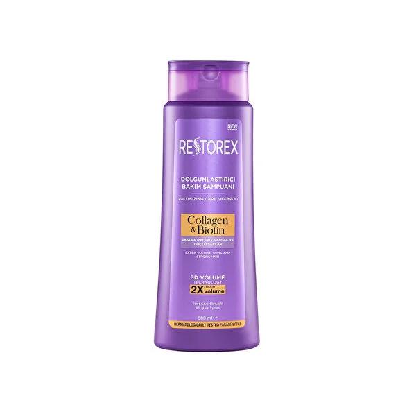 Restorex Collagen & Biotin Volumizing Shampoo: Thicker, Fuller & Stronger Hair - Hair Growth, Repair for Fine Hair