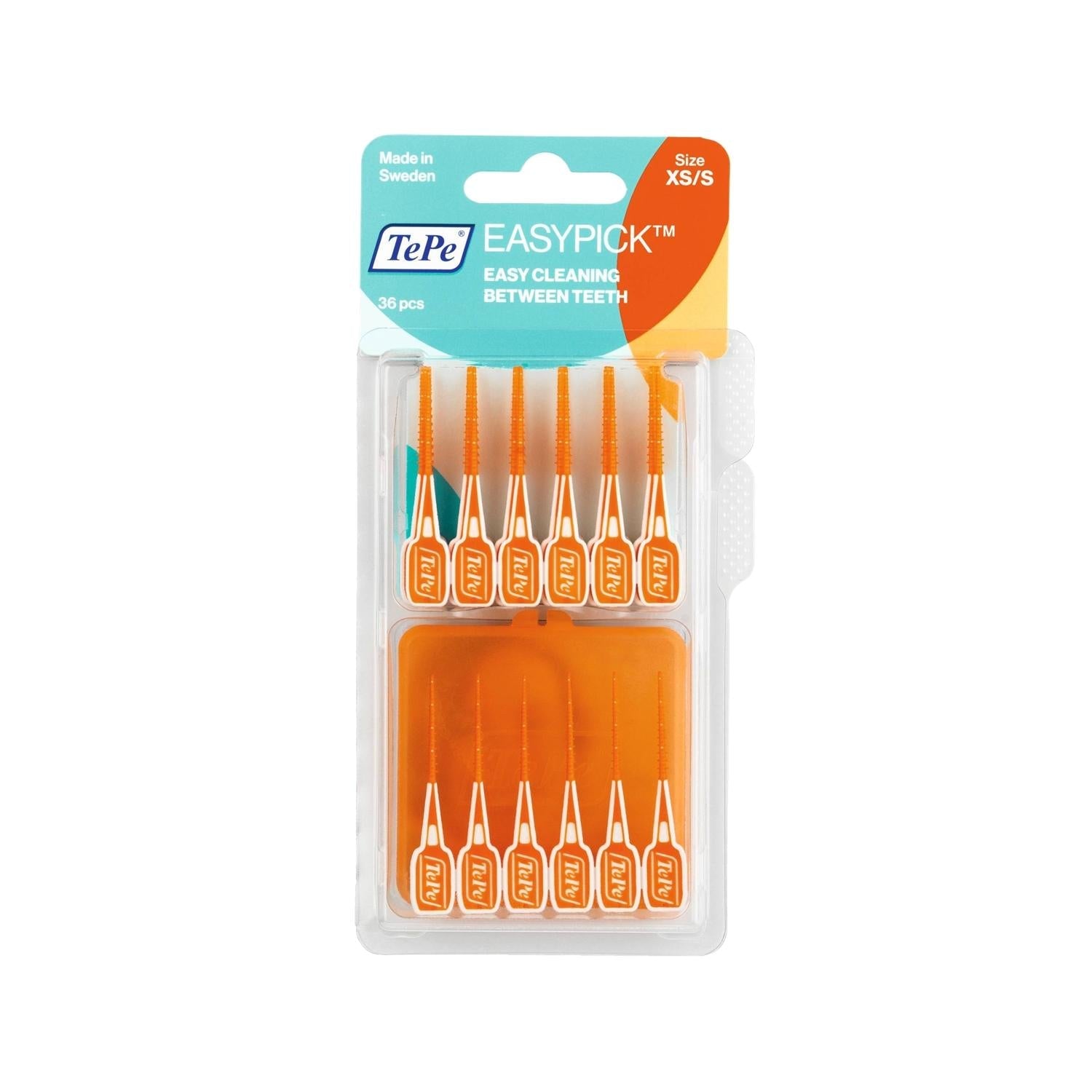 Easypick Orange Toothpicks - Convenient Oral Hygiene Tools for a Healthier Smile