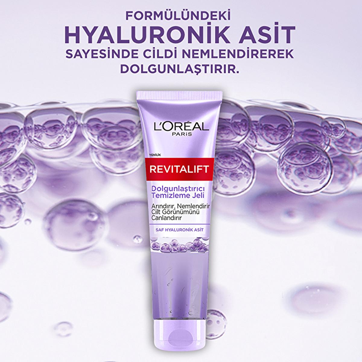 Loreal Paris Revitalift Plumping Cleansing Gel - Hyaluronic Acid Facial Cleansing Gel