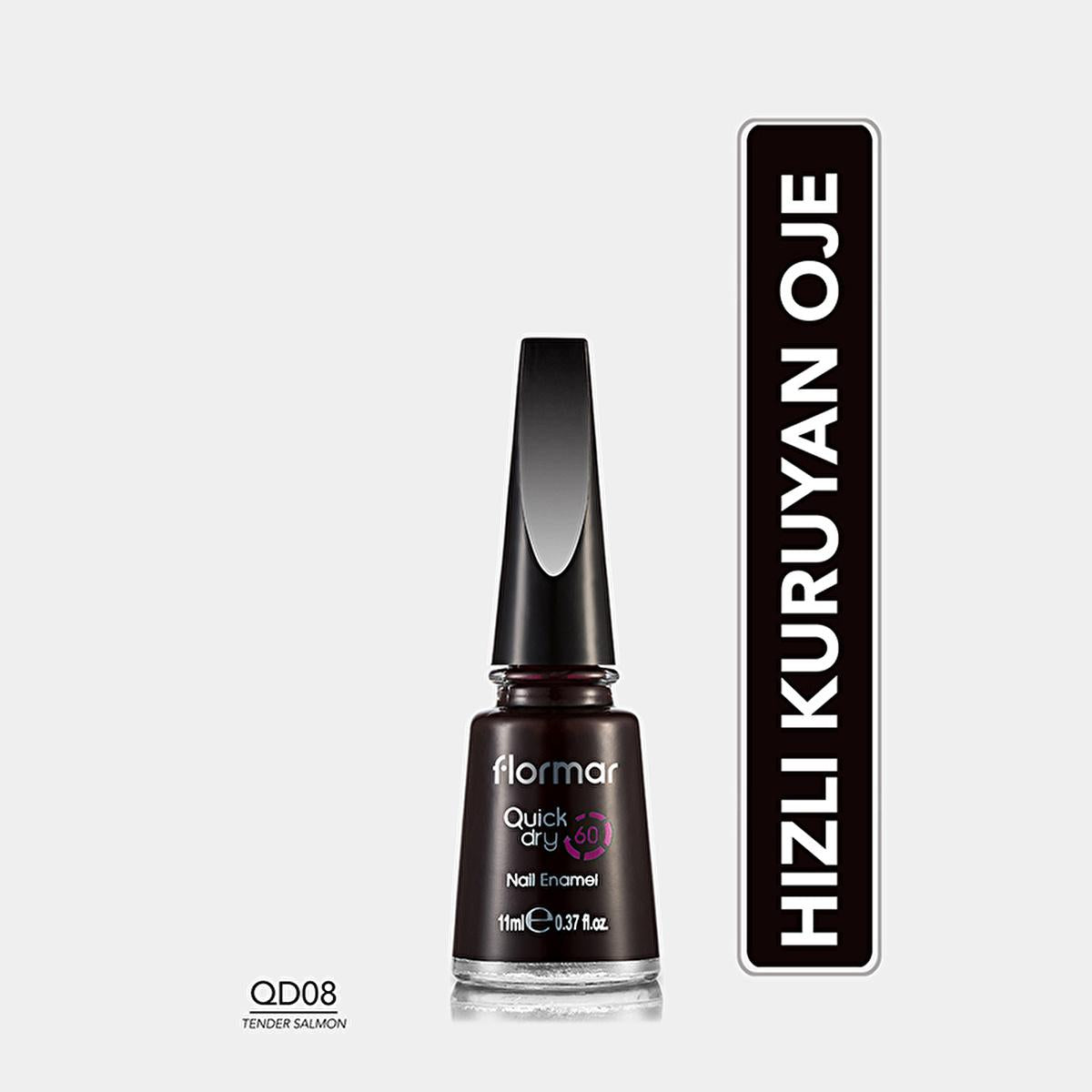 Flormar Quick Dry Nail Polish - 60-Second Drying, Highly Pigmented, Long-Lasting Nail Color