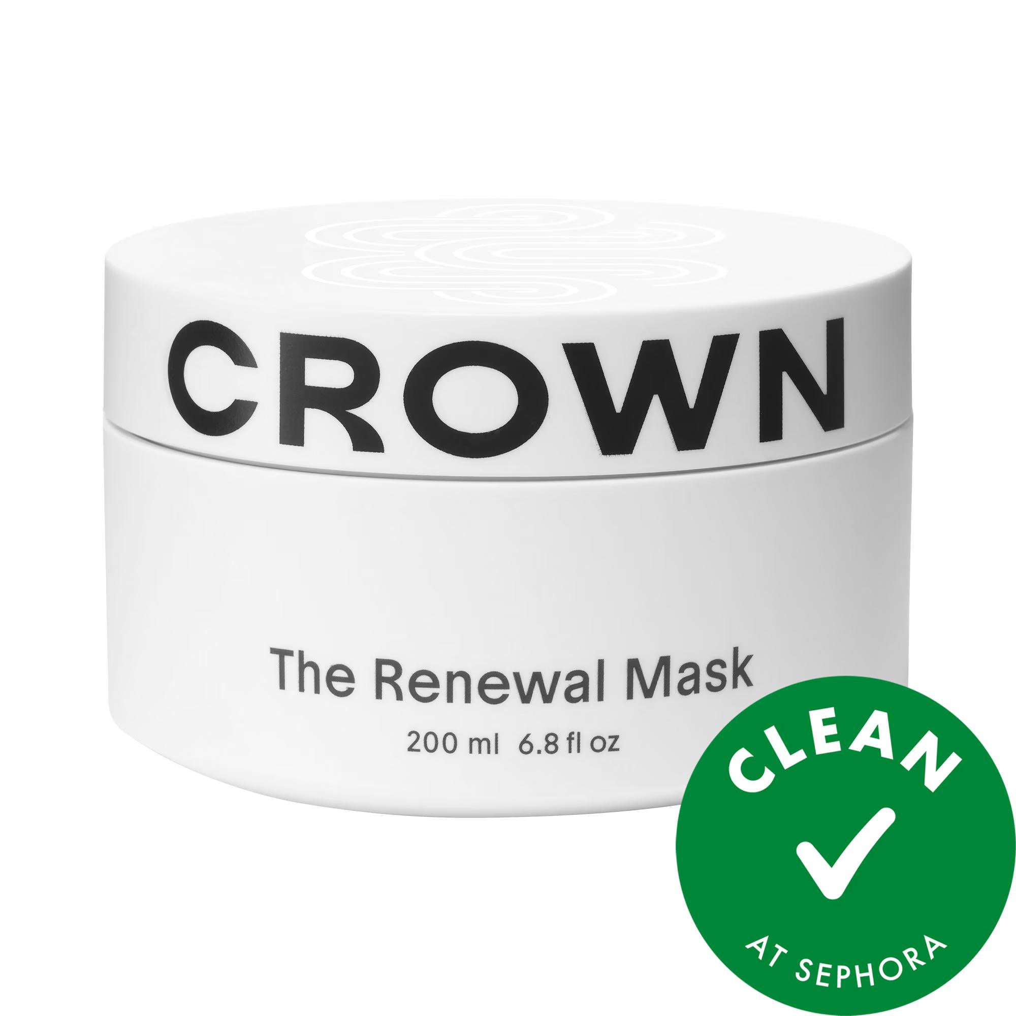Crown Affair The Renewal Hydrating Hair Mask - Vegan, Cruelty-Free Hair Moisturizer for Dry, Damaged Hair