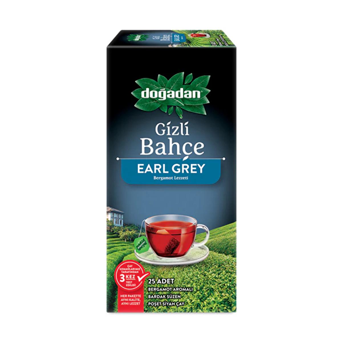 Doğadan Earl Grey Tea - 25 Tea Bags | Aromatic Black Tea with Bergamot Flavor