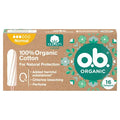 O.B. Organic Tampon - 100% Certified Organic Cotton, Fragrance-Free, Super Absorbent - Sustainable Menstrual Hygiene for Women