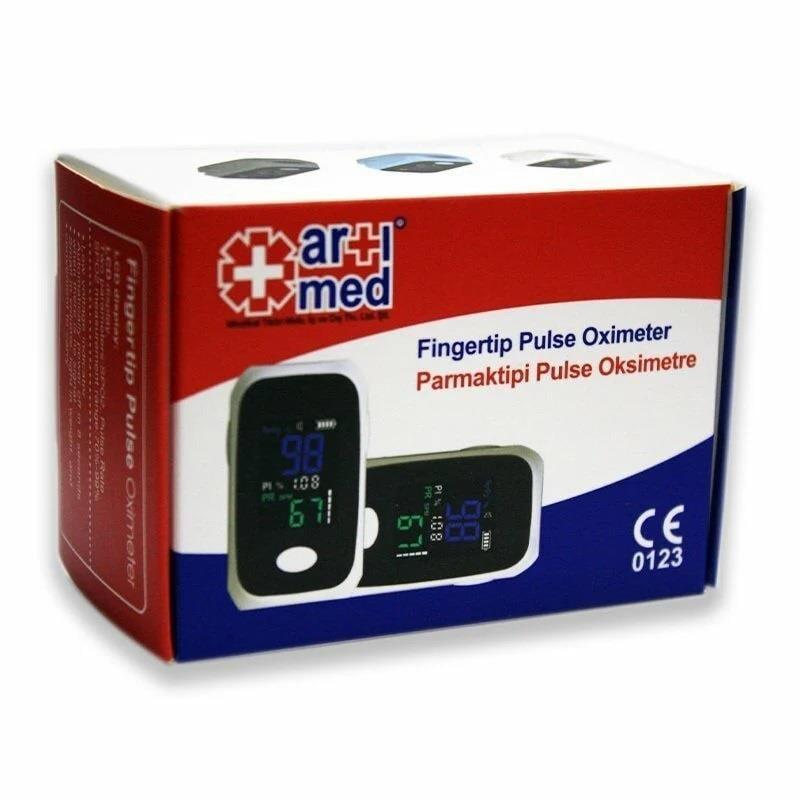Contec Pulse Oximeter Fingertip Blood Oxygen Saturation Monitor - Portable, Compact & Lightweight Heart Rate Monitor for Health-Conscious Individuals