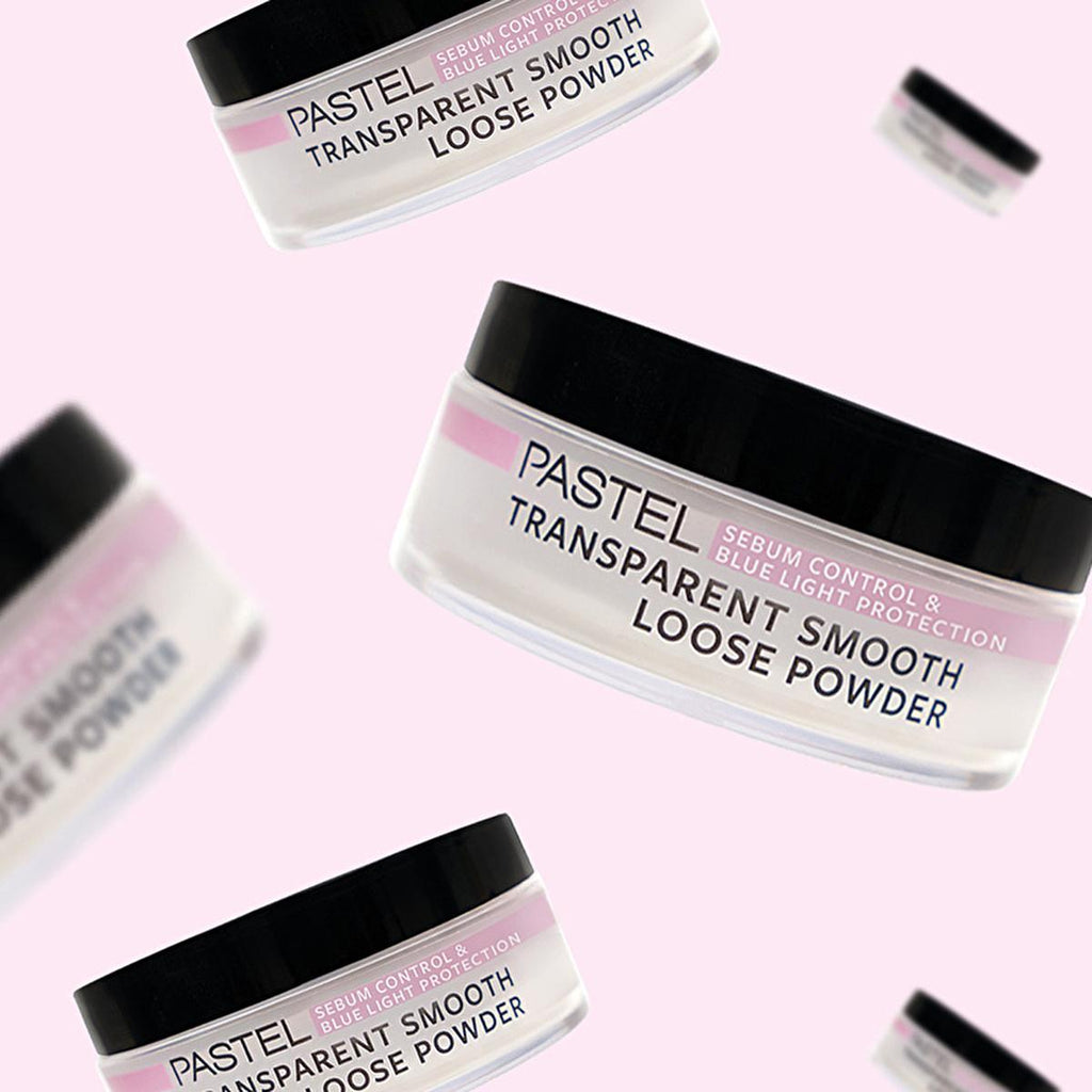 Pastel Loose Face Powder - Sebum Control, Blue Light Protection & Long Lasting Matte Finish - Transparent Setting Powder